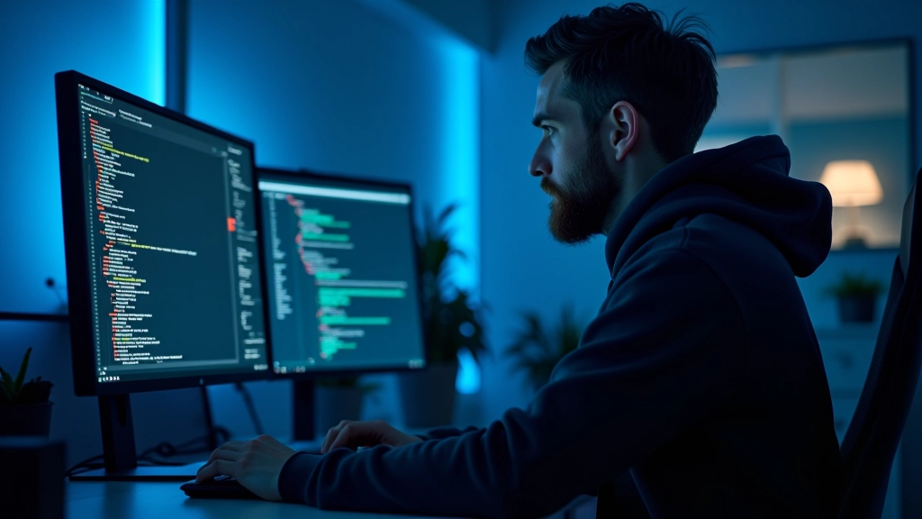 Laptop s otevřeným editem kódu a živým náhledem webového designu v prohlížeči