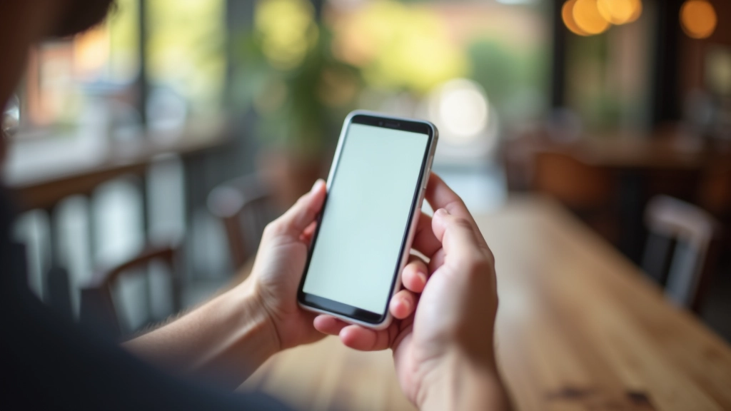 Mobilní telefon zobrazuje jednotránkový web se sticky navigací nahoře, která se přizpůsobuje malé obrazovce